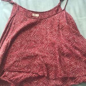 Burgundy Hollister Dressy Tank Top
